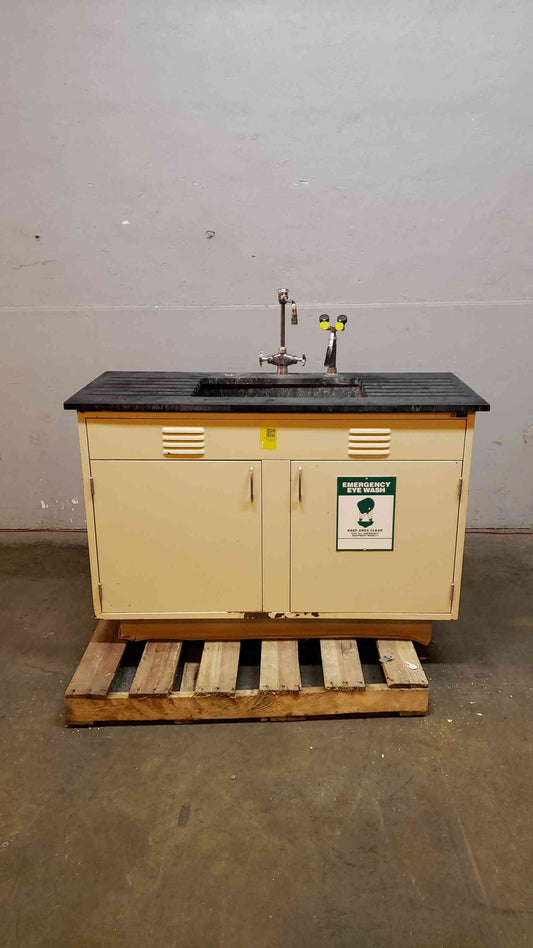 Kewaunee Sink Bundle Casework Faucet & Eyewash 55x30x36 (SKU: 2492AA)(2492AA)
