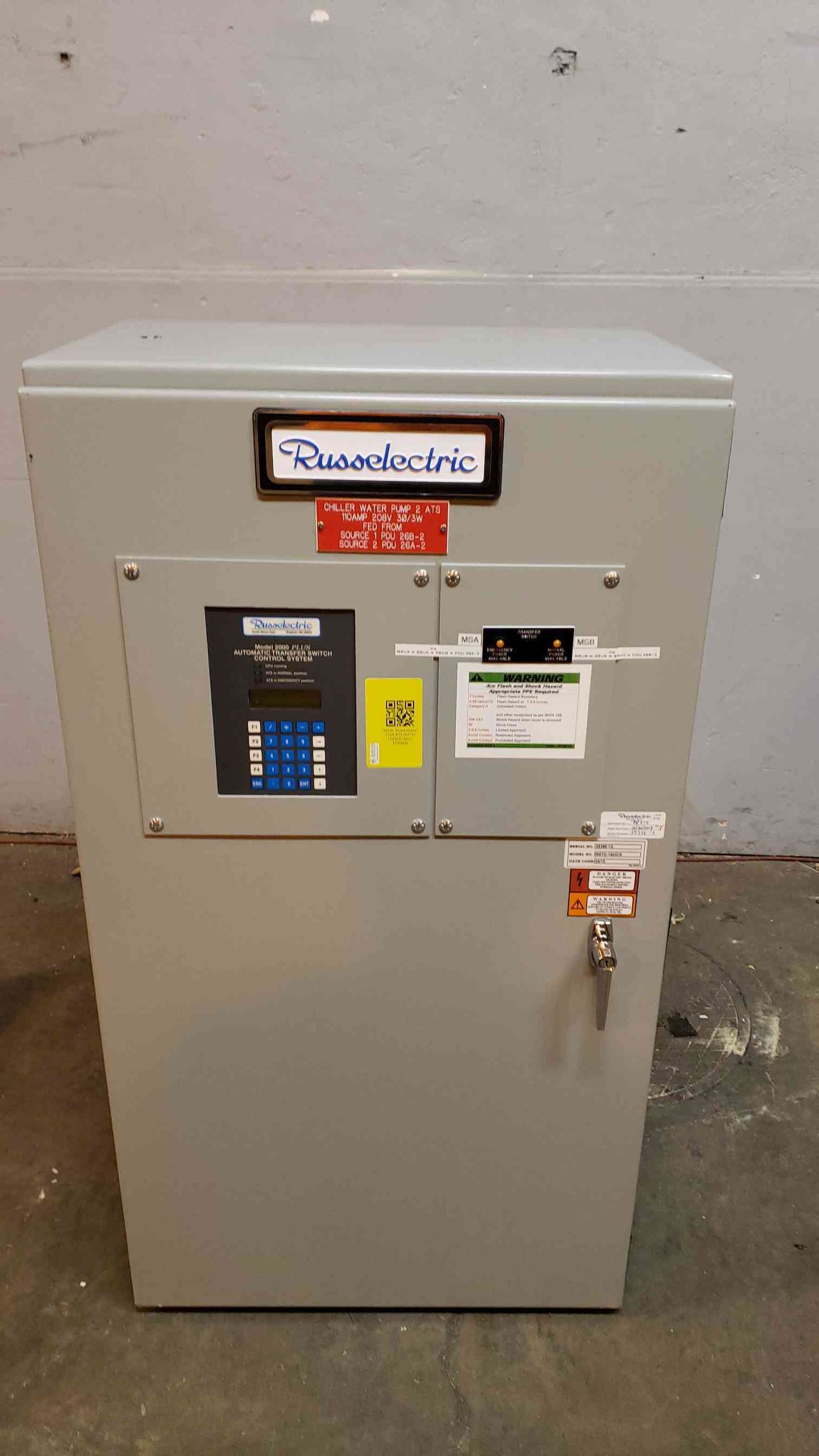 Russelectric 150A ATS RMTD1503CE (SKU: 3490AA)(3490AA)
