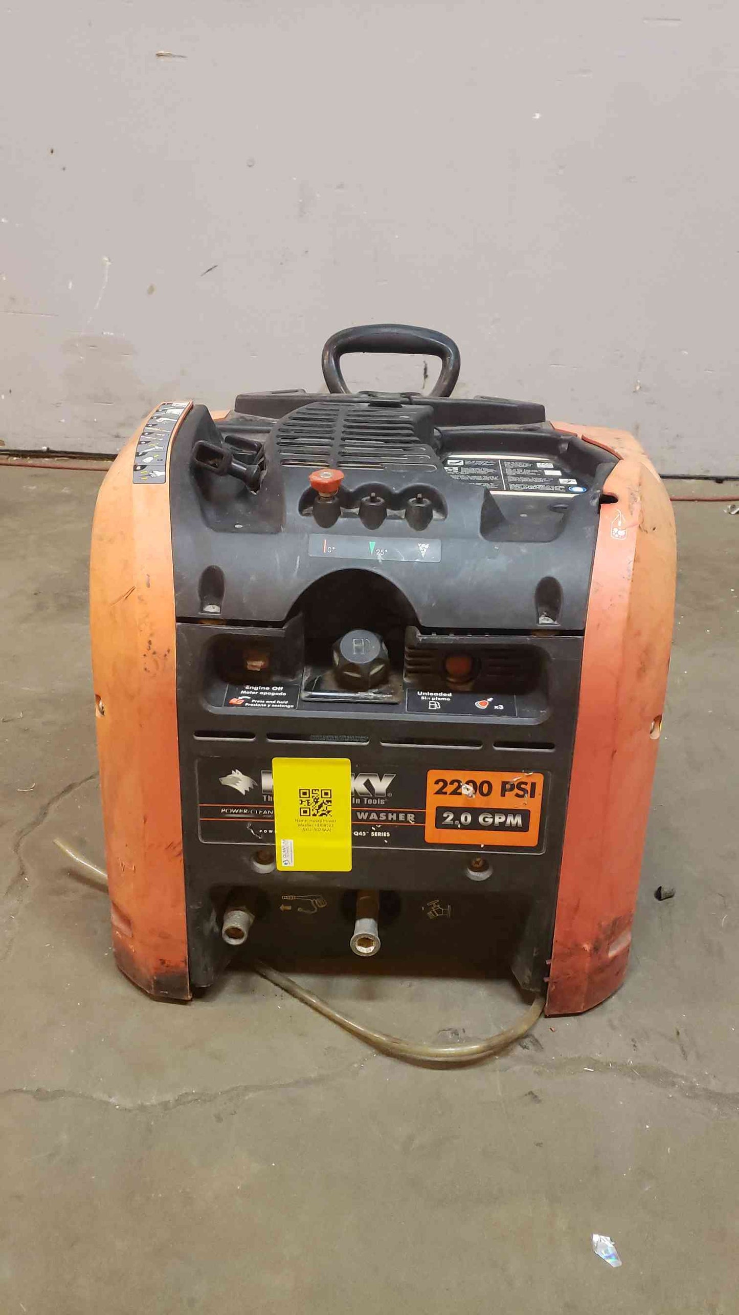 Husky Pressure Washer Q45 Series 2200PSI 2.0 GPM HU80522(3026AA)