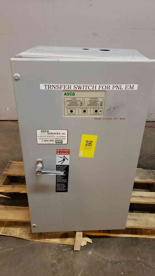 ASCO ATS SERIES 300 104A 240V 1PH D3002104F1C (SKU: 4014AA)(4014AA)