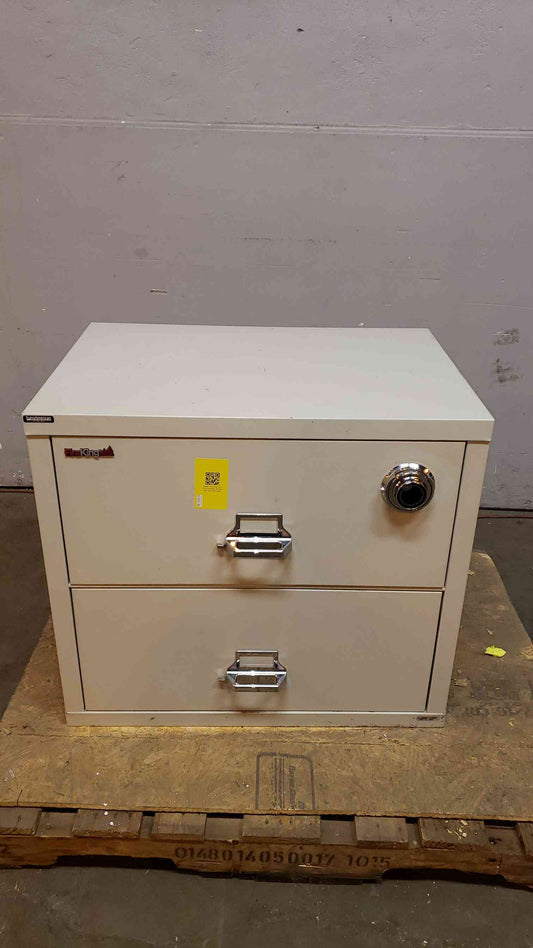 33" Fire King Two Tier Storage Cabinet W/ Lock (4531AA)(4531AA)