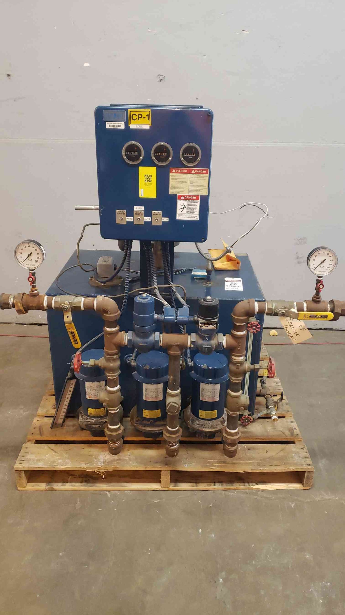 Skidmore Triple Metered Pump Assembly 115V 37A XS2T89 1/3HP (SKU: 1601AA)(1601AA)