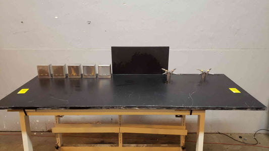 6'7"x30" Black Epoxy Countertop W/ Electrical Boxes (SKU: 2088AA)(2088AA)