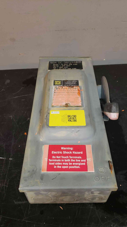 Square D 100A Heavy Duty Safety Switch HU363RB (SKU: 3078AA)(3078AA)