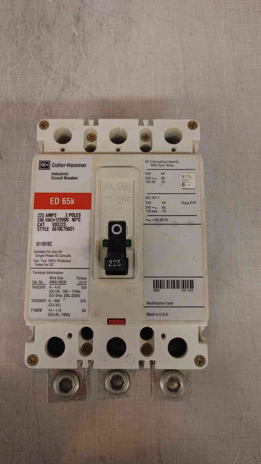 ED3225 Cutler Hammer ED 65k 225A (2631AA)(2631AA)