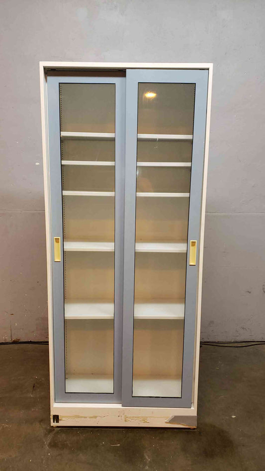 Fisher Hamilton 7' Tall Storage Cabinet Glass Sliding Doors (SKU: 5064AA)(5064AA)