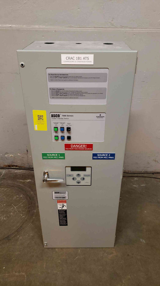 ASCO 7000 Series 150A ATS D07ATS030150N5XC (SKU: 13989AA)(13989AA)