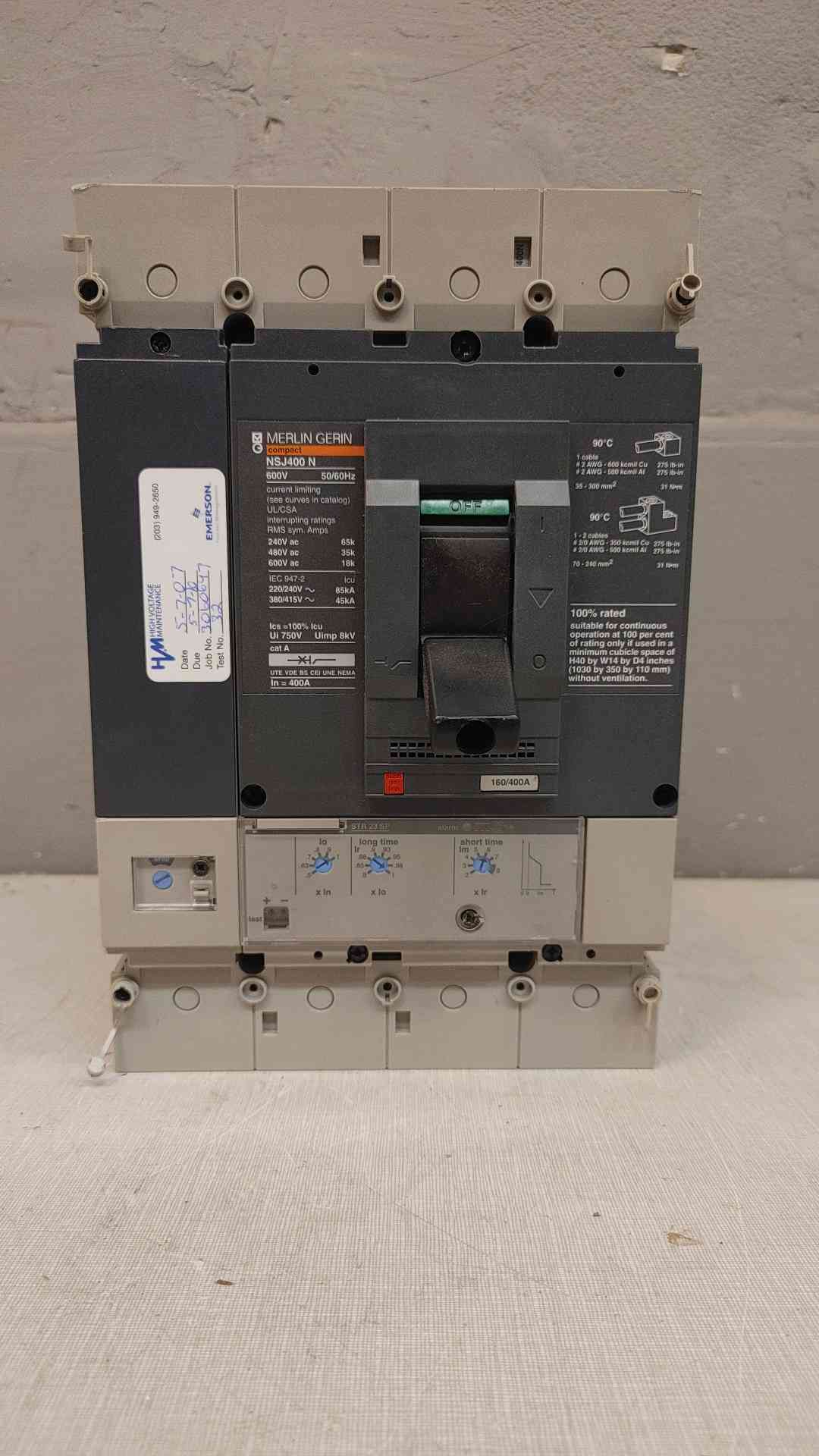 *Pickup Only* MERLIN GERIN NSJ400 N 400A Circuit Breaker (3615AA)(3615AA)