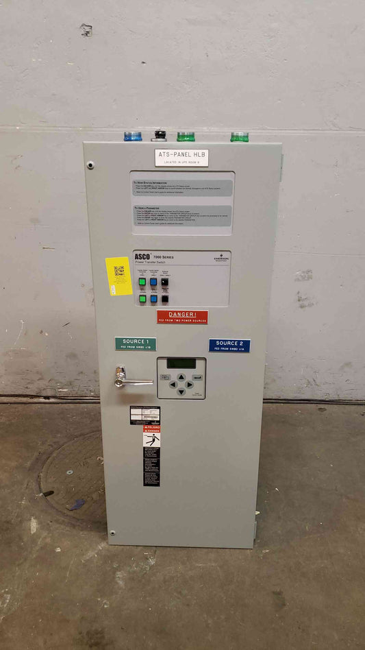 100A 480V ASCO 7000 SERIES Power Transfer ATS D07ATS030100N5XC (SKU: 101541)(101541)