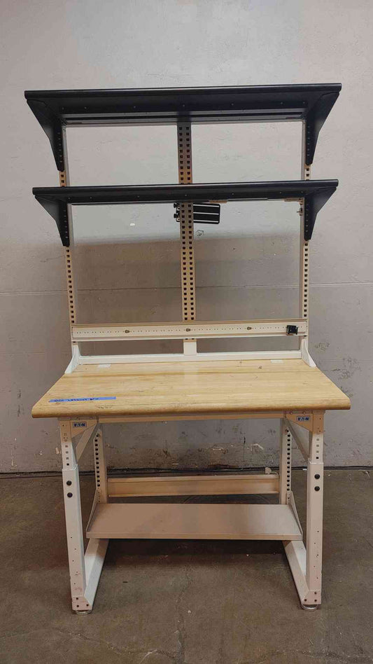 4' Standing Height Technical Desk with Reagent Shelves(103876)
