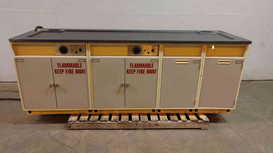 8' Fisher Hamilton Flammable Liquid Storage Cabinet W/ 2 Dials 950S778(104171)