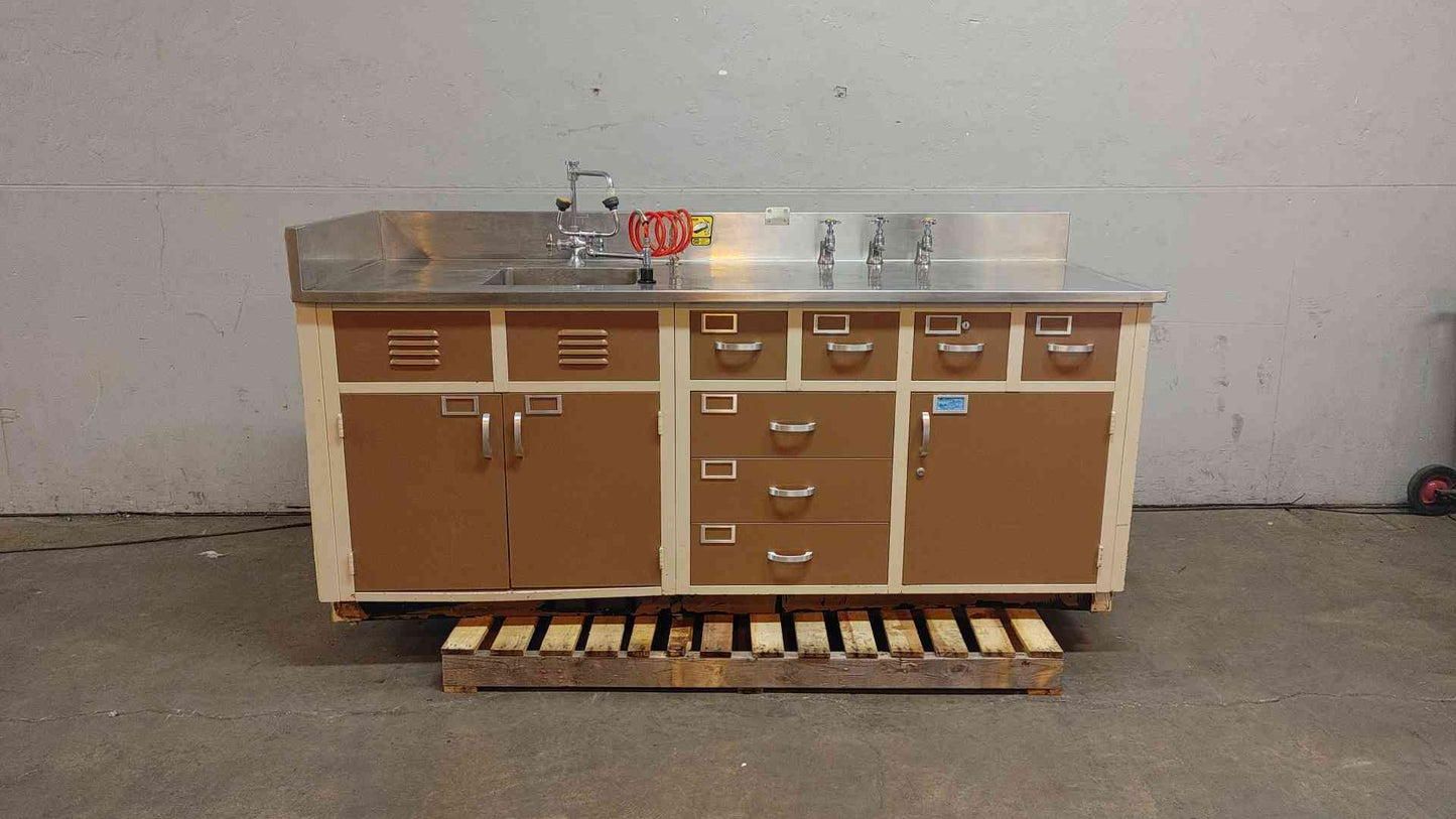 7'2 Duralab Stainless Steel Sink Bundle Combo Casework (104201)(104201)
