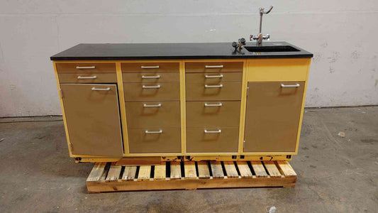 6' Hamilton Drawers Combo Sink Bundle Metal Lab Casework(104277)