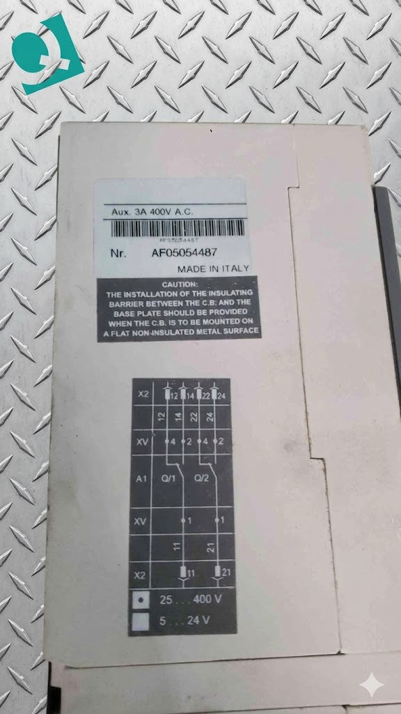 ABB SACE S5N 400A Circuit Breaker 4 Pole 600V PR211 Electronic Trip Unit MCCB (SKU: 113647)