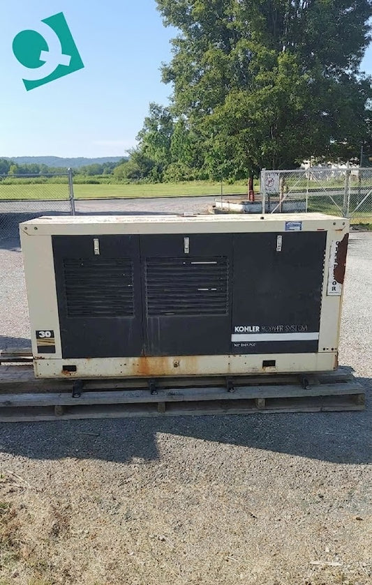 Kohler 30RZ 30kW Natural Gas Standby Generator 120/240V Single Phase 692 Hours TESTED