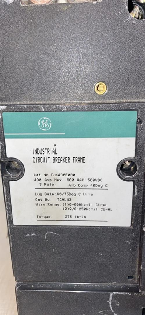 400A GE Circuit Breaker TJK436F000 Green Label(S6LLST6947)