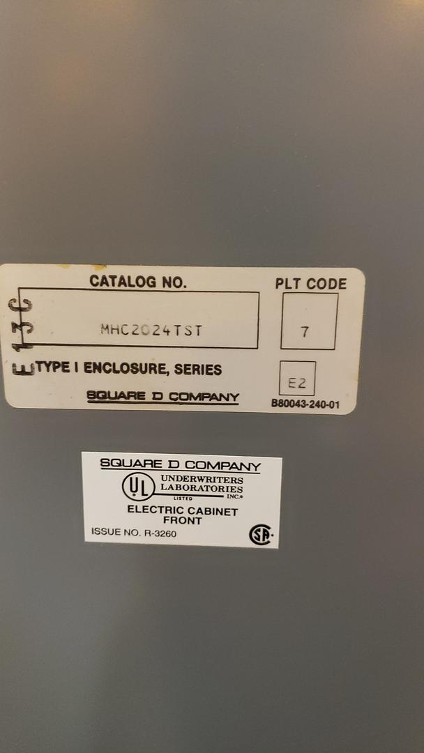 200A Square D NQOD 208/120v Panelboard w/ Lighting Contractor(S6LLST11860)