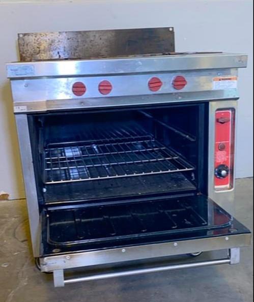 Vulcan Stainless Steel Cook Top 4 Burners on Wheels(S6LLST4440)