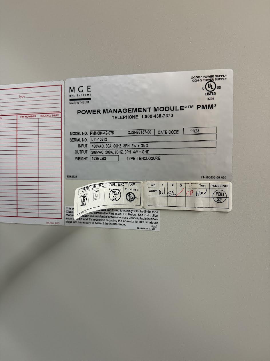 75kva 480 V X208 V MGE PDU Power Distribution Unit (108485)