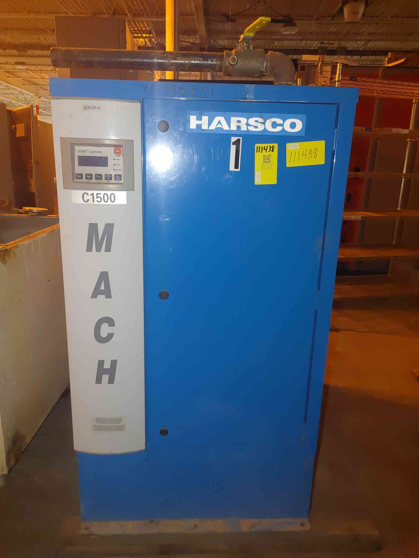 Harsco Mach Gas Fire Heating Boiler P-K MACH C-1500(SKU: 111438)