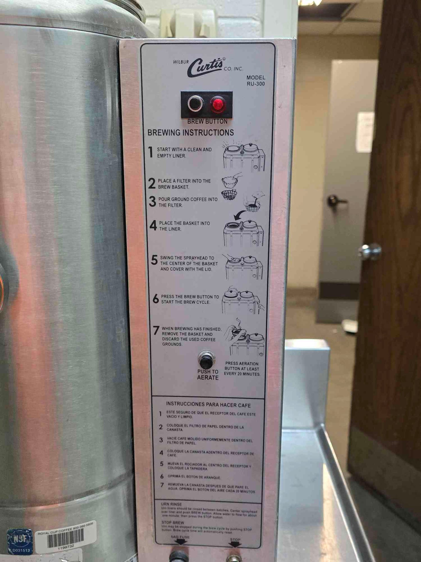 Wilbur Curtis Commercial Brewing Station