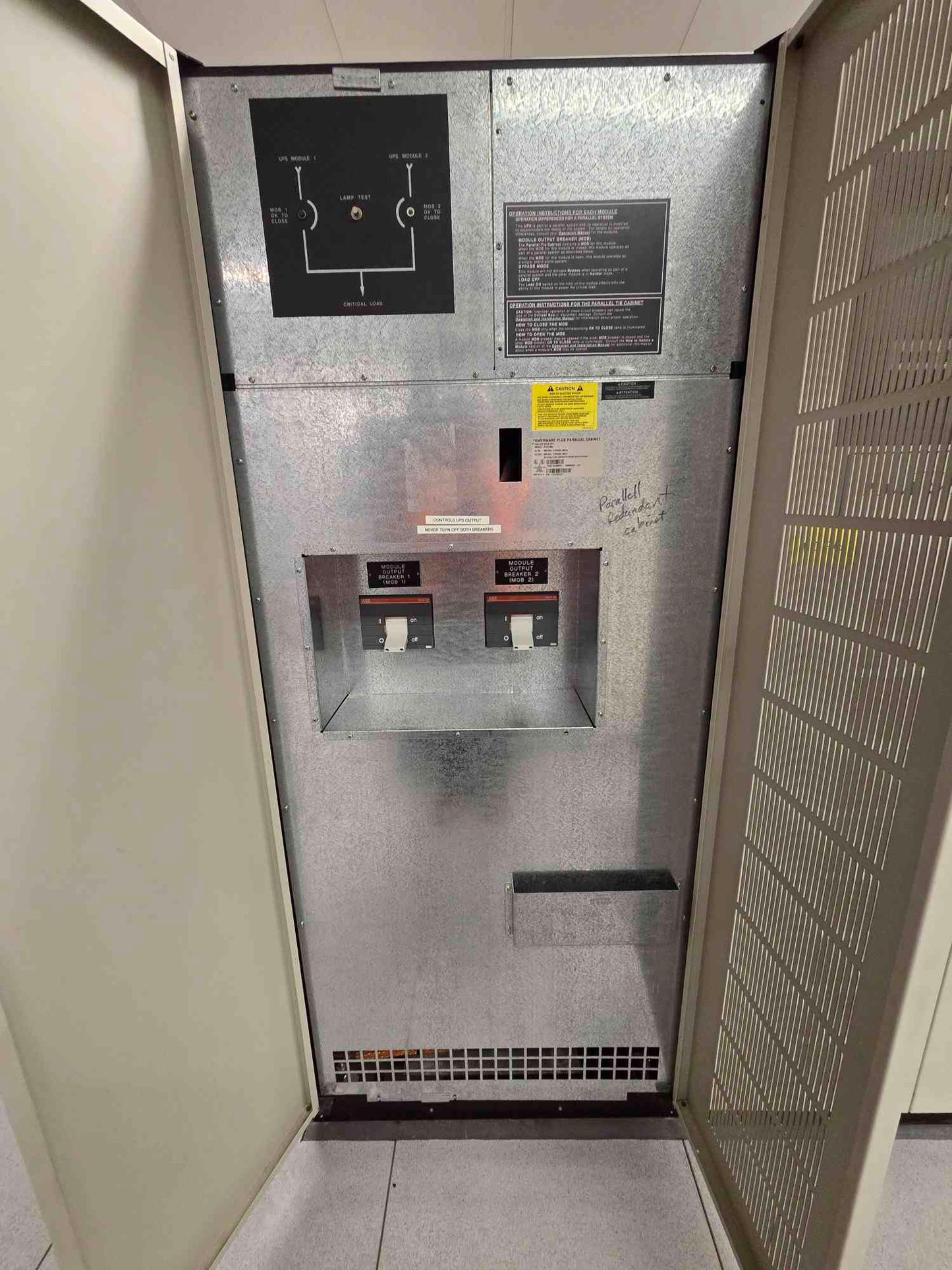 Powerware Plus 500 Parallel Cabinet 500KVA 480V (SKU: 110197)