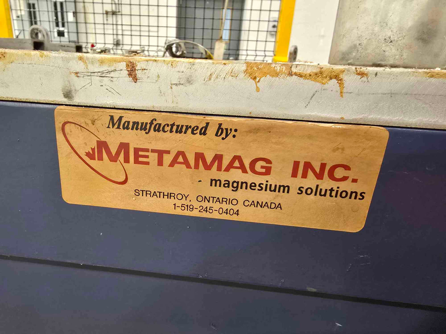 Metamag Inc. Magnesium Melting/Holding Furnace.