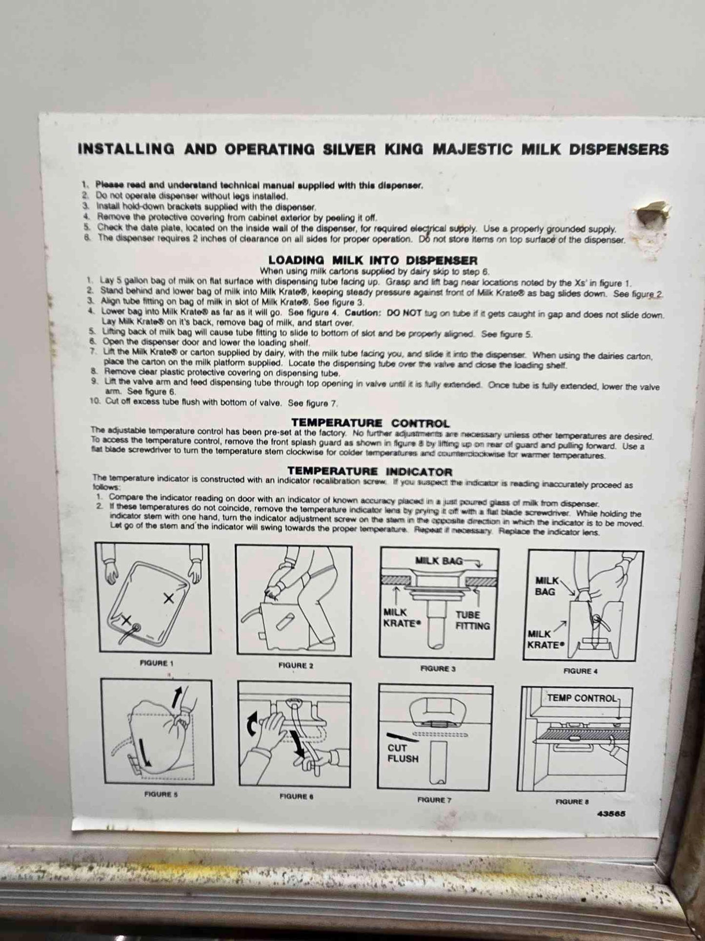 Silver King Majestic Milk Dispenser