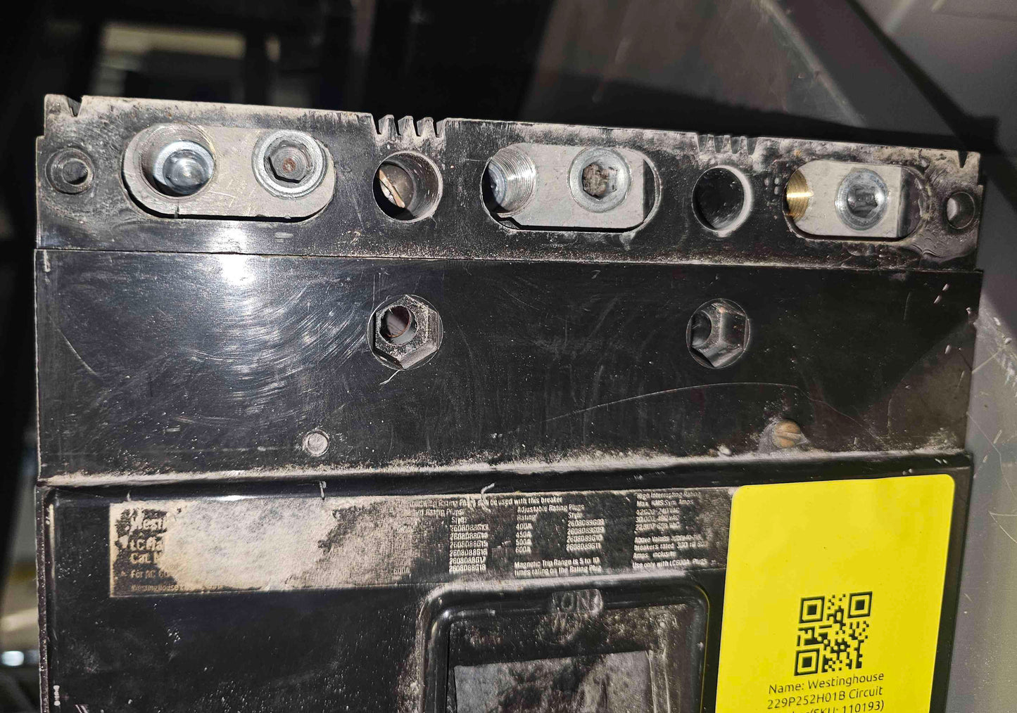 600A Westinghouse 229P252H01B Circuit Breaker(SKU: 110193)
