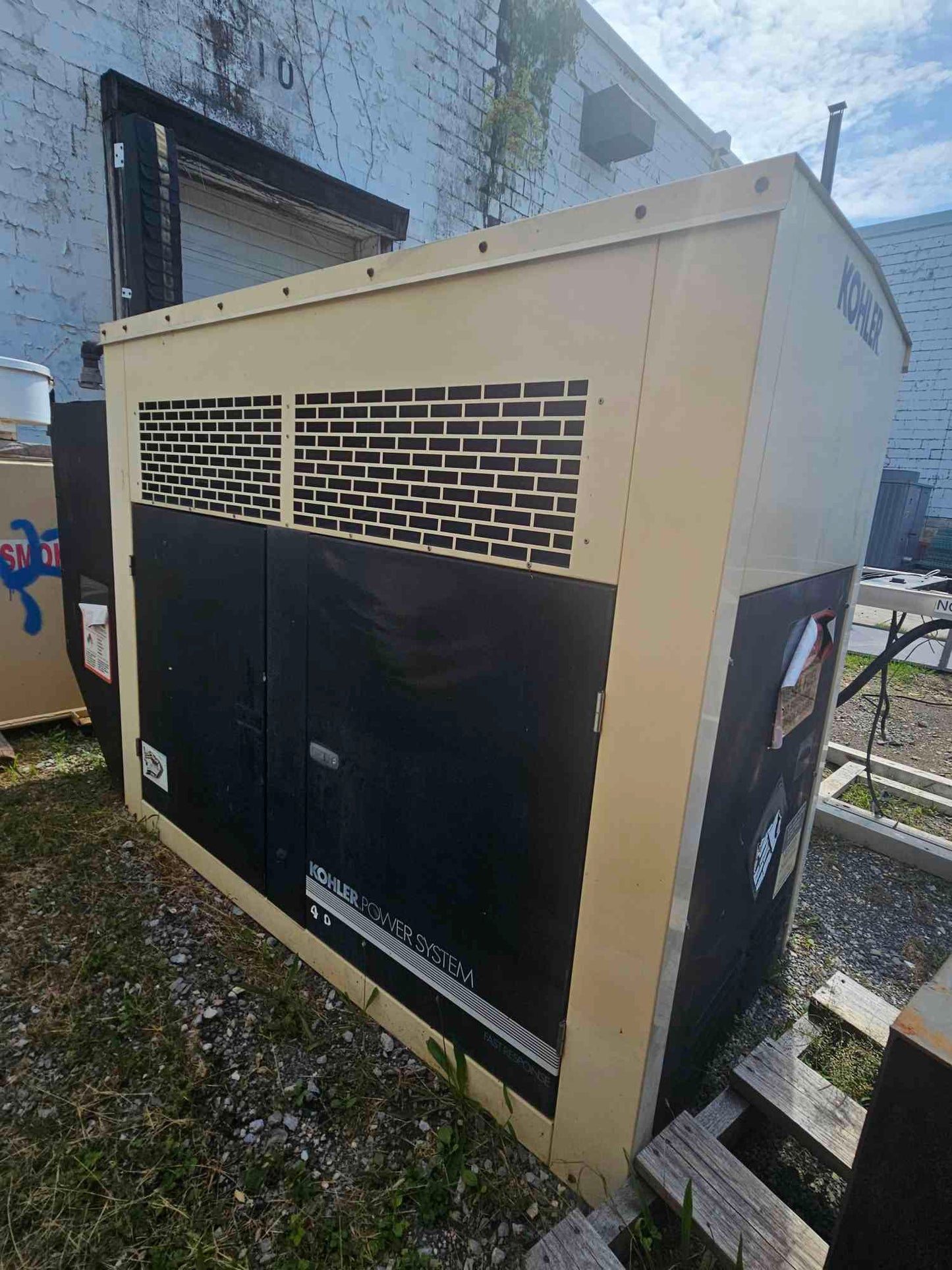 Kohler 40 kW Generator Sound Attenuated Enclosure Housing Shell
