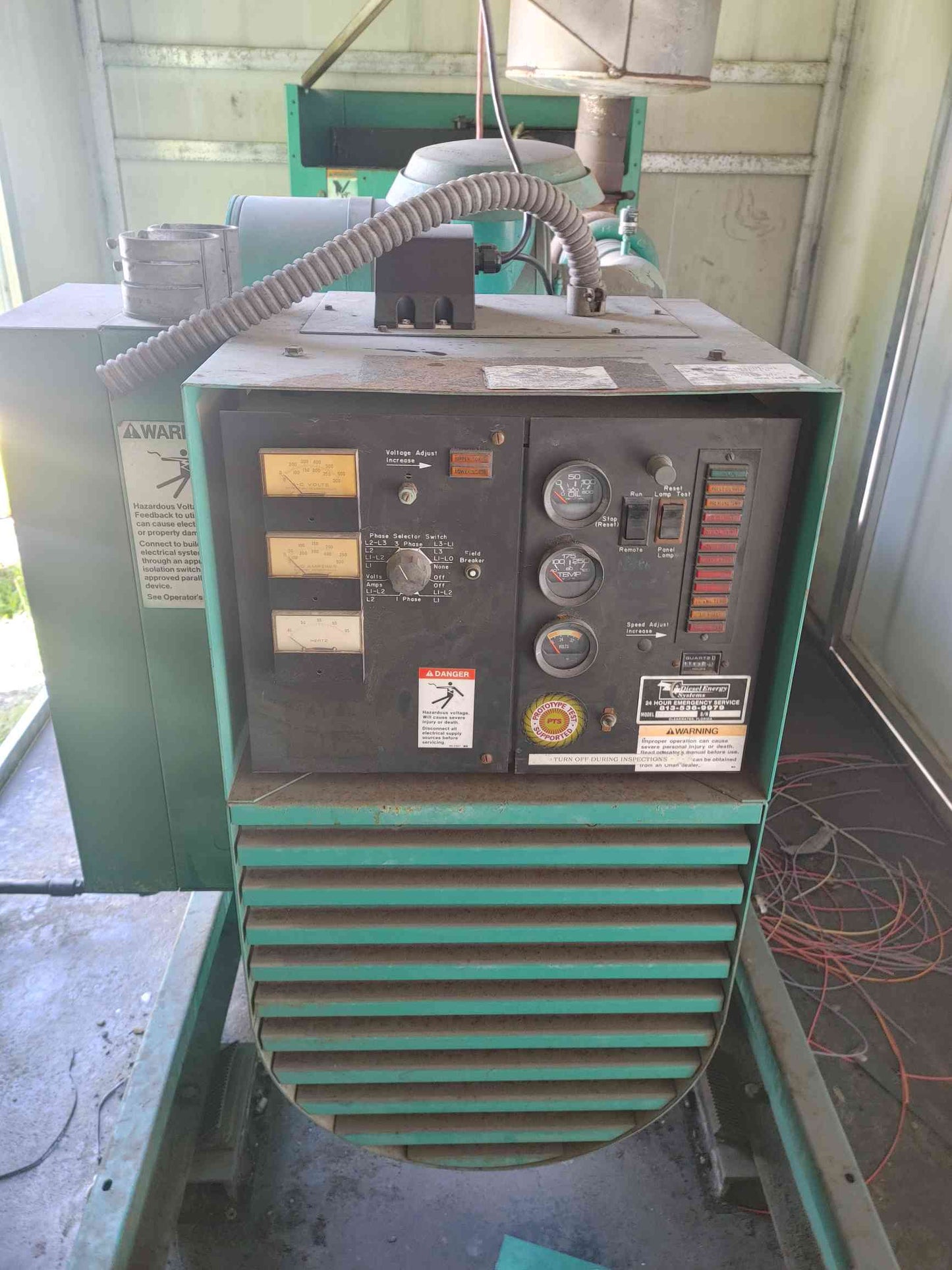 Cummins Onan 125 kW Diesel Generator 125DGEAL 3 Phase Single Standby Enclosure 1157.9Hrs TESTED(SKU: 114117)