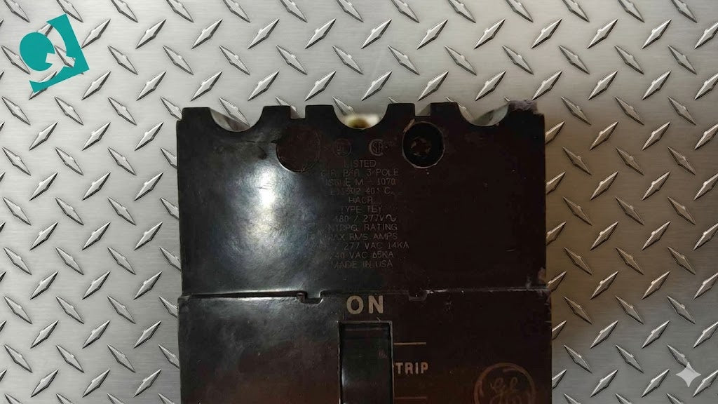 General Electric 3 Pole Circuit Breaker 100A 480/277VAC M-1070