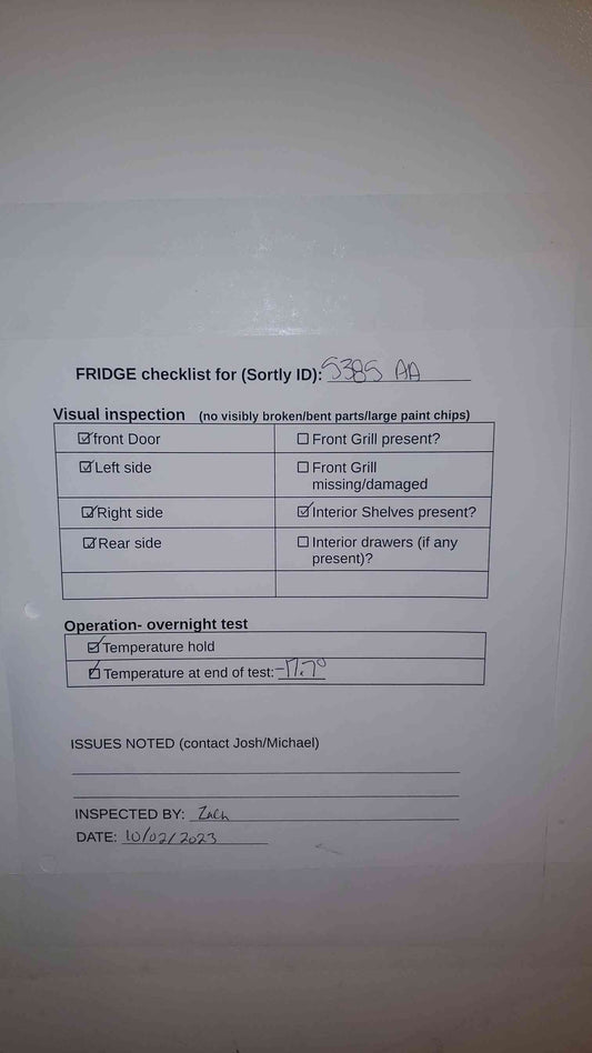 Revco Small Lab Freezer Undercounter -10 (5385AA)