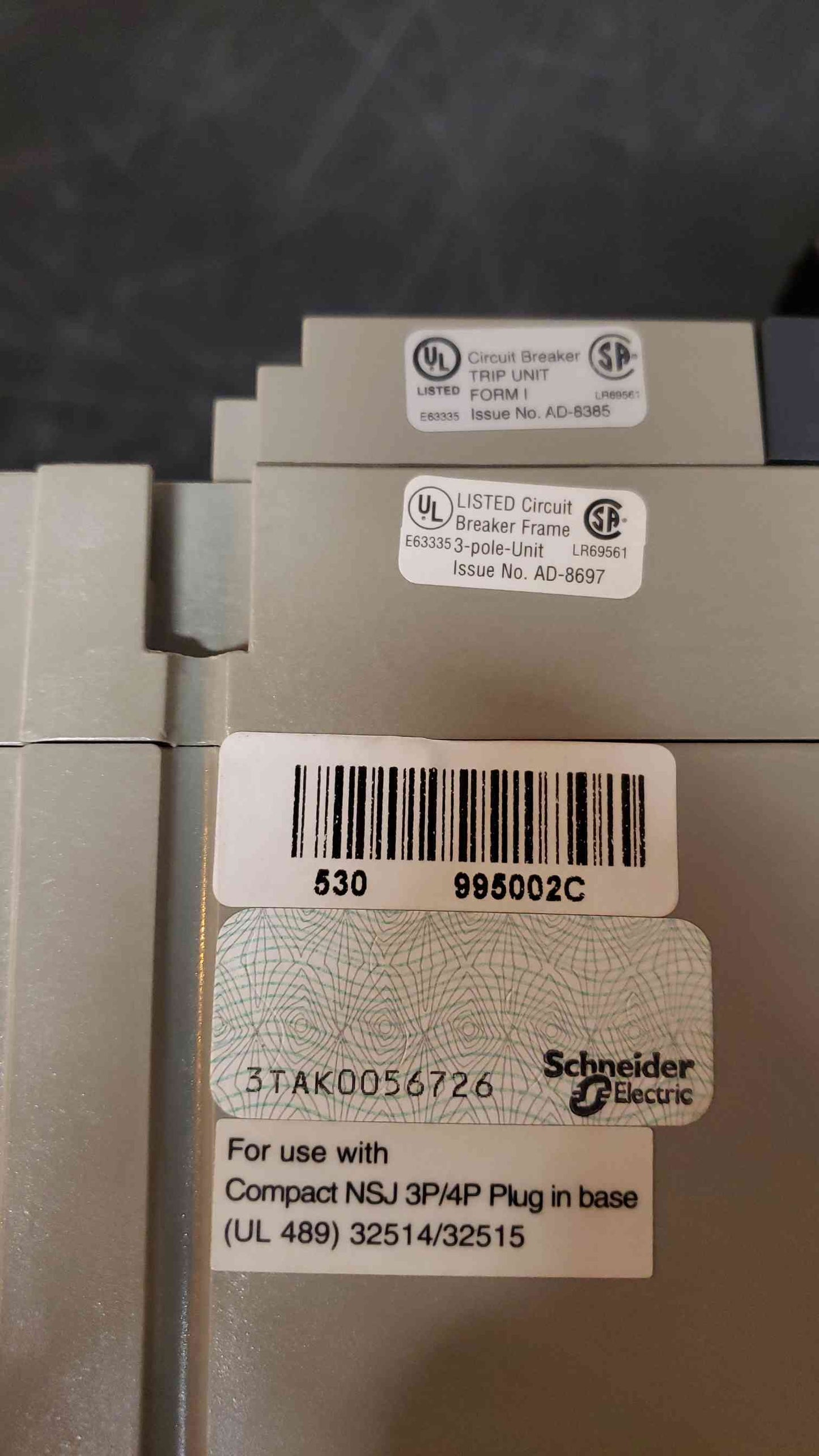 Square D 400 Amp Circuit Breaker DGF36400E20SO (SKU: 2526AA)