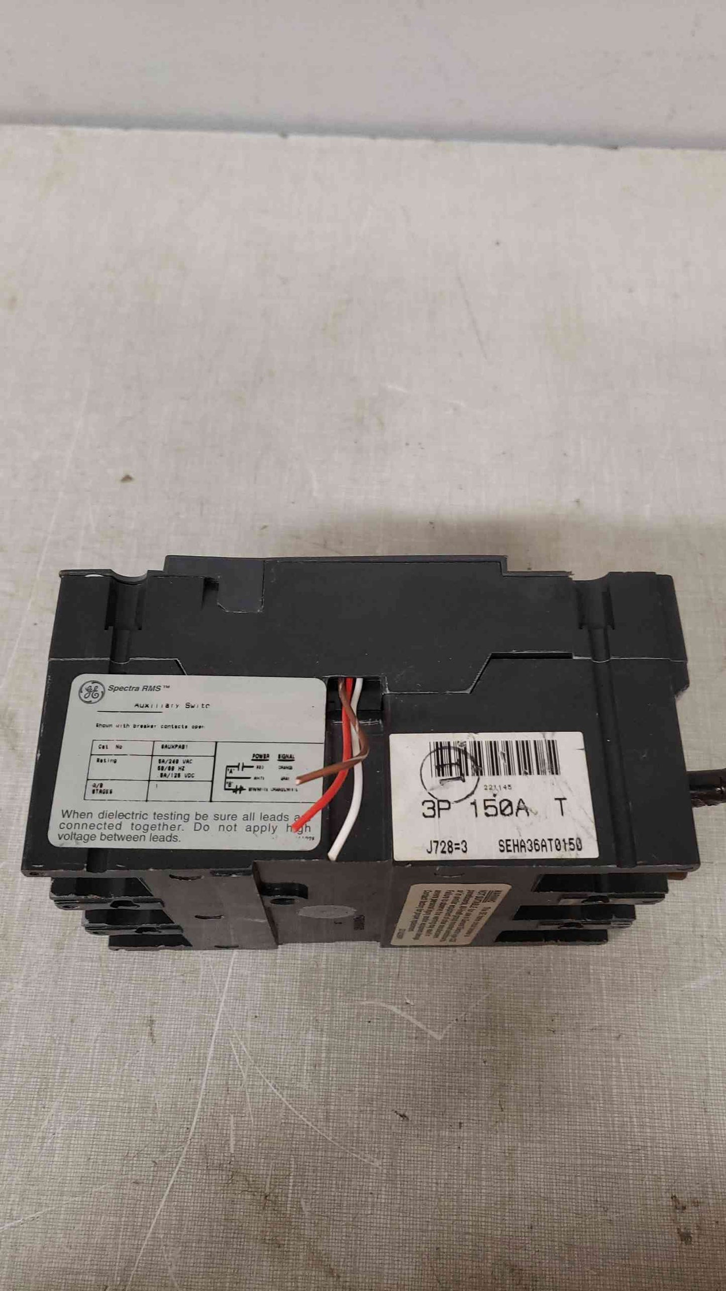 General Electric Spectra RMS 150A 3 Pole Breaker 600VAC(104786)