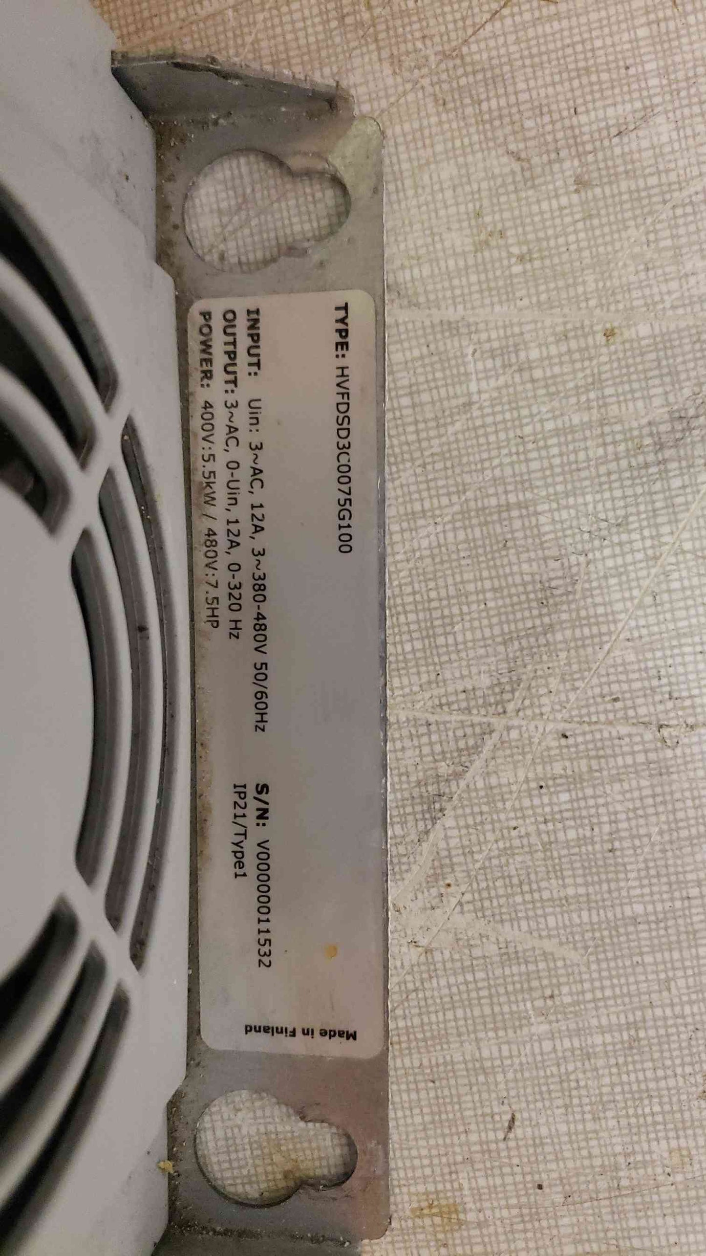 Honeywell 7.5HP Smart VFD HVAC HVFDSD3C0075G100 (SKU: 106982)