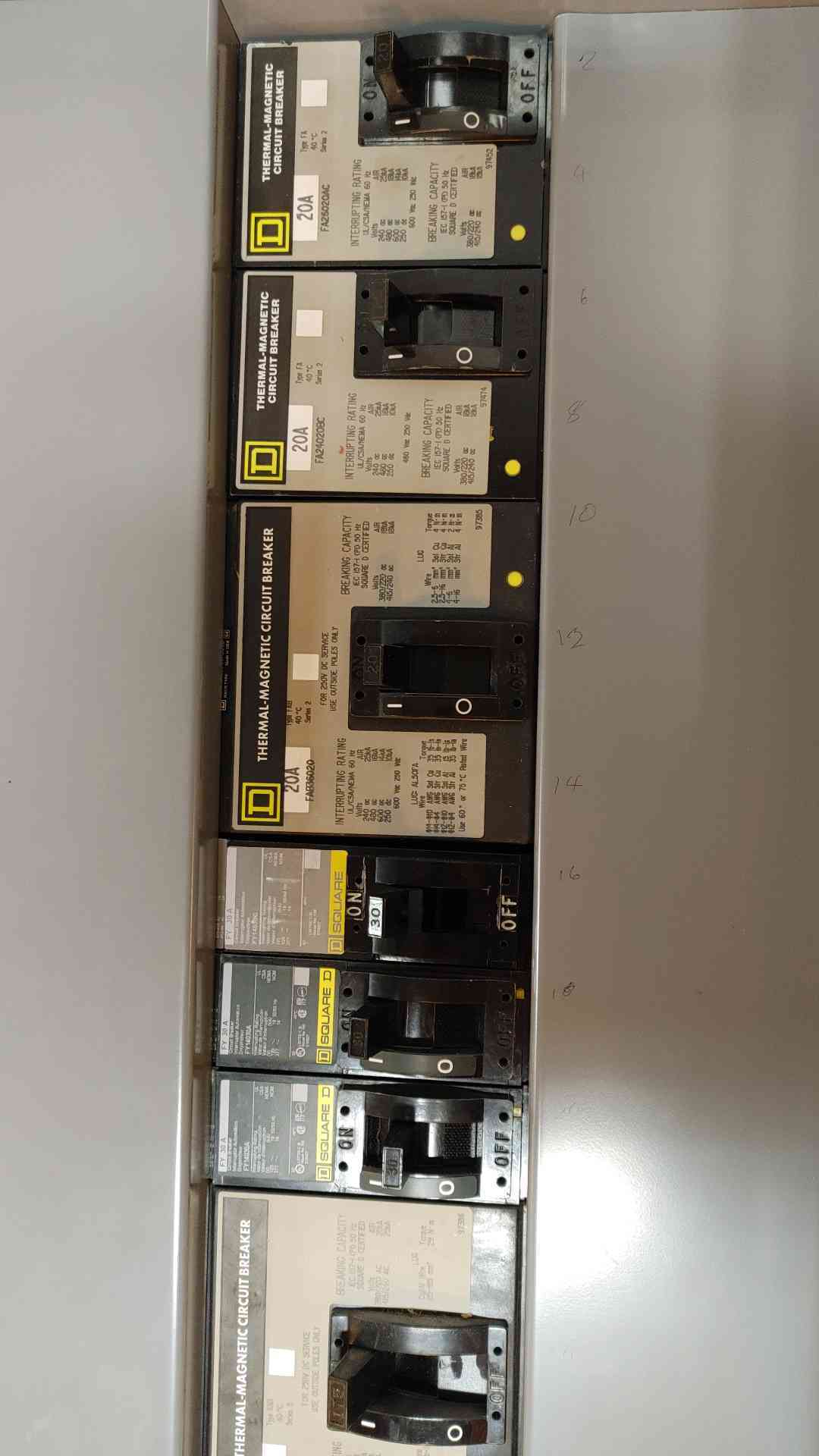 Square D I-Line Panelboard 225A 480Y/277V 24 Breaker w/ Main