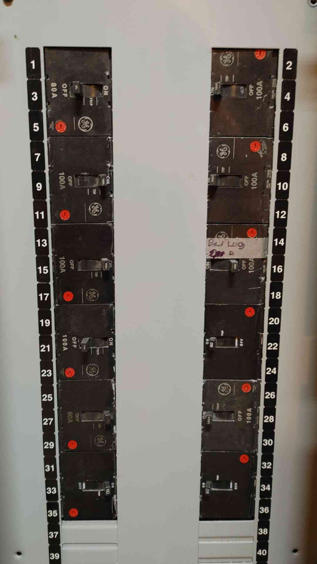 GE A-Series 2 Panelboard 600A 208Y/120V 3PH 4W AXB7N2 w/ Main
