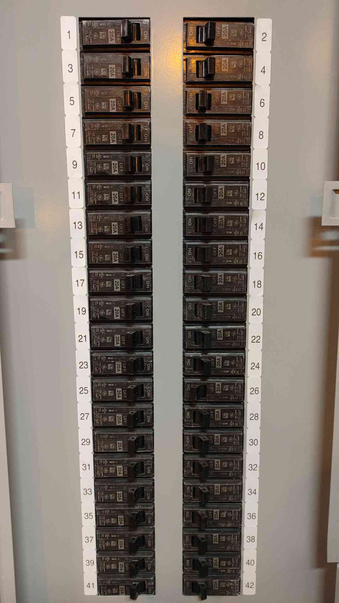 GE A Series 2 Panelboard 225A 208Y/120V 3PH 4W AXB7 w/ Main