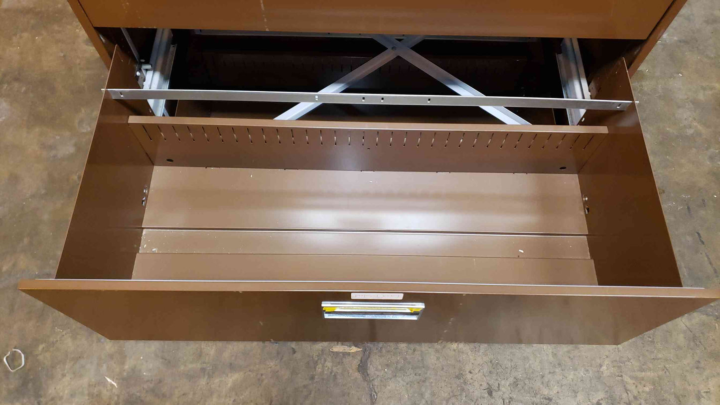 3' Brown 5 Tier Filing Cabinet (SKU: 108009)