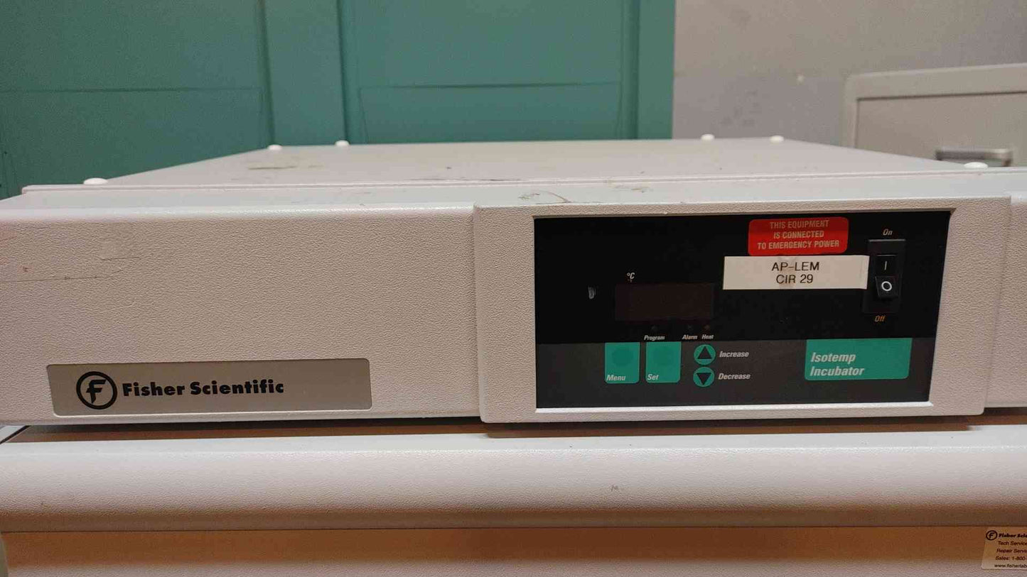 Fisher Scientific Isotemp Incubator 120V 7.2A 625D (108353)