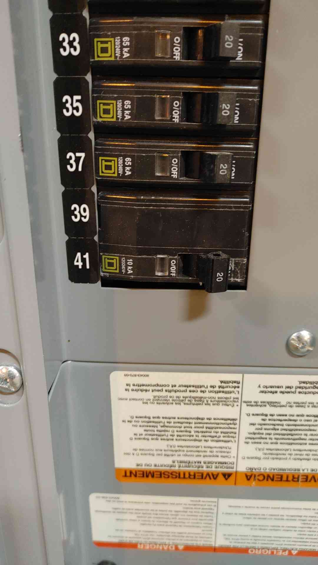NQOD Square D Breaker Panelboard 208Y/120VAC 100 Amp 3 Phase 4 Wire (108838)