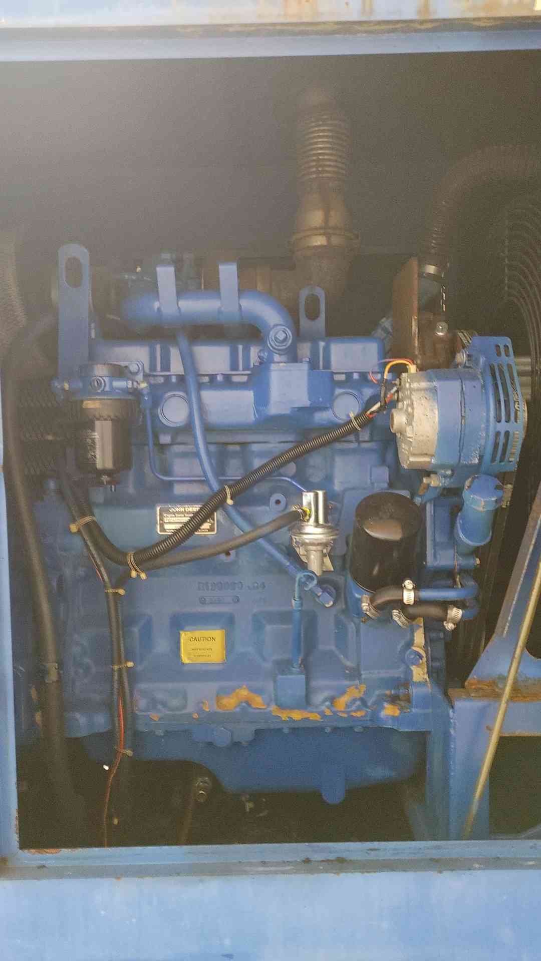 50KW Magnetek RDS630 Generator John Deere 4039 Diesel 976Hrs TESTED (109020)