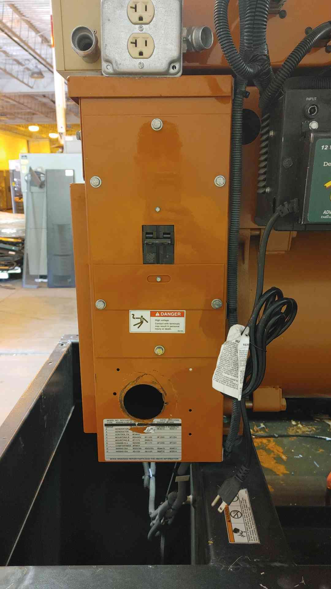 60KW Generac Generator John Deere Diesel 1Ph 1649Hrs TESTED (109030)