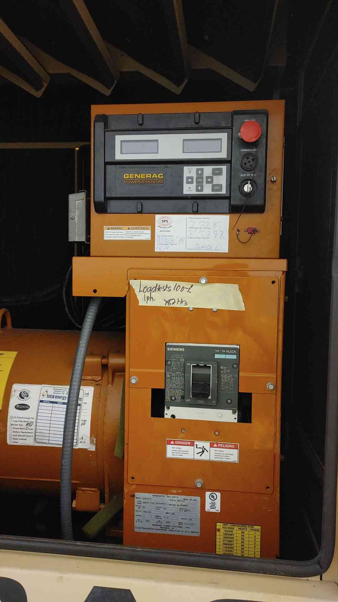50KW SD050 Generac John Deere Diesel Generator 1Ph 782Hrs TESTED (109032)