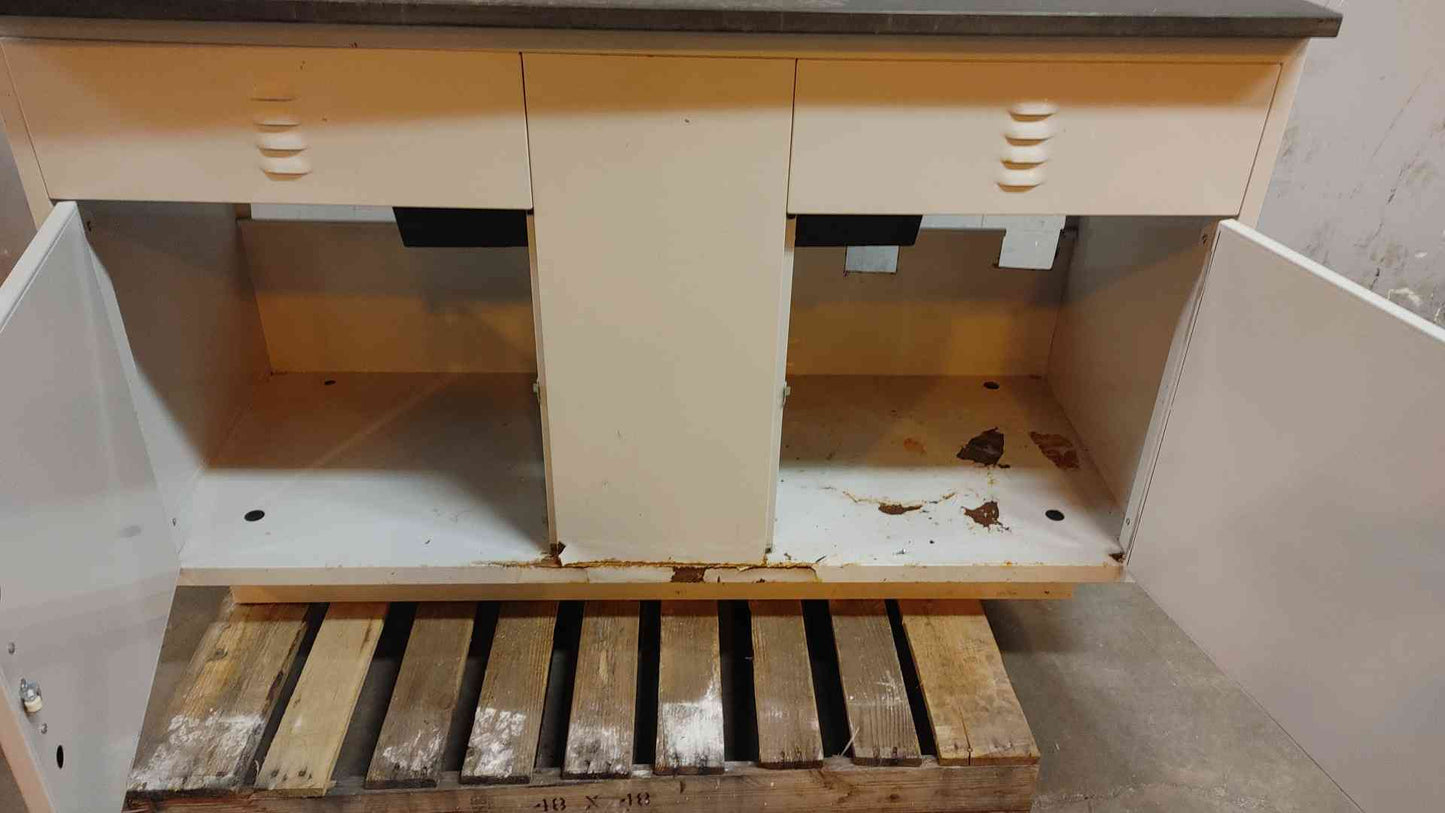 Duralab 58" Doors Sink Basin Combo Metal Lab Casework (109146)