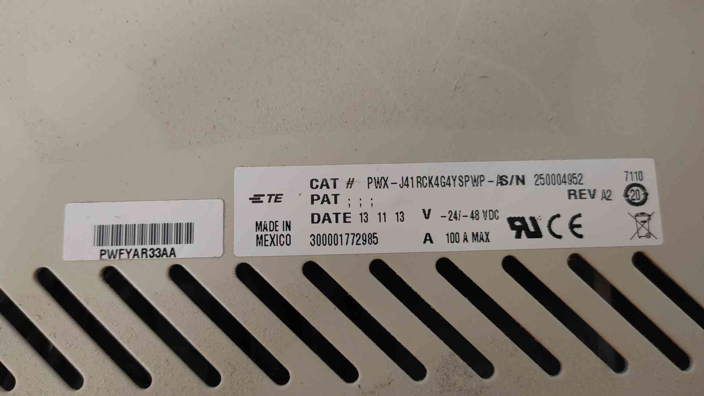 TE PowerWorx 100A Max -24/-48VDC ADC Fuse Panel Power Distribution