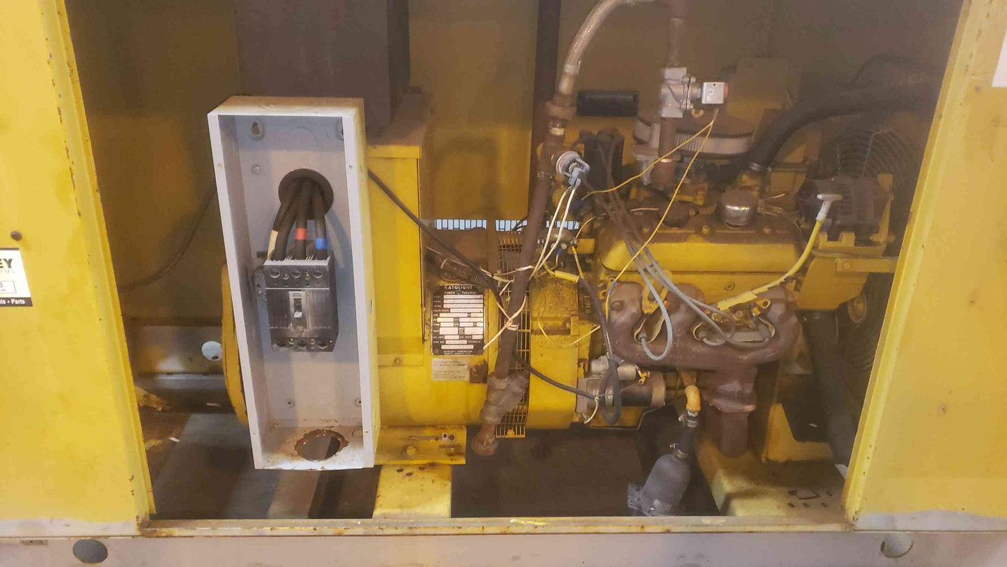 35KW Katolight N35FPG4 1&3PH Nat Gas LP Generator 163 Hrs 4.3L Engine TESTED (SKU: 109786)