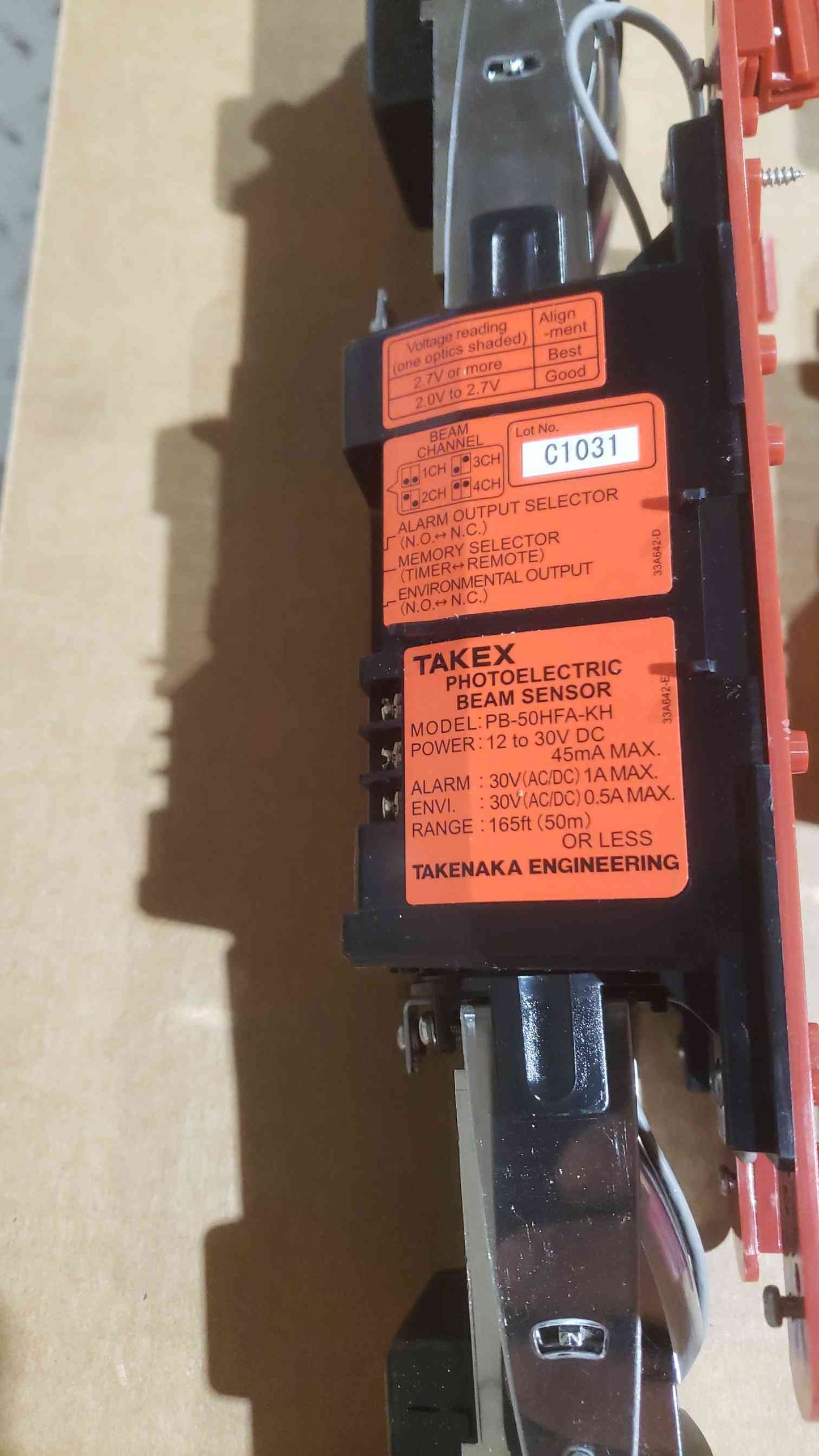 TAKEX Photoelectric Beam Sensor PB-50HFA-KH(SKU: 111310)