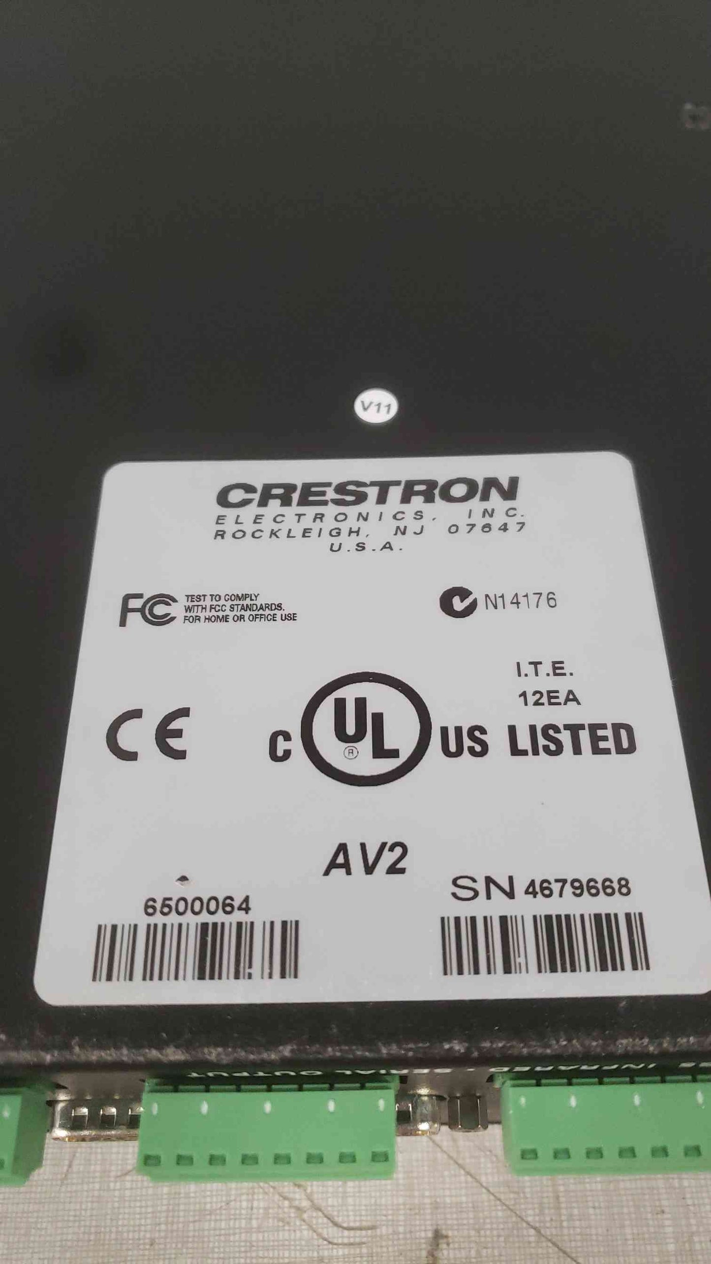Crestron Audio-Video Control Processor AV2 (SKU: 111396)